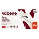 Luva Nitrílica Industrial Vabene Sem Pó Branca 100un