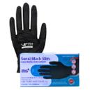 Luva nitrilica preta descartável sem pó sensi black slim volk Luva nitrilica preta descartável sem pó sensi black slim volk