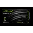 Luva Nitrílica Preta Supermax Sem Pó 100 Und Antiderrapante - Luva Nitrílica Preta Supermax Sem Pó 100 Und Antiderrapante -