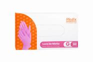 Luva Nitrílica Rosa Medix Profissional 100 Unidades Sem Pó Luva Nitrílica Rosa Medix Profissional 100 Unidades Sem Pó