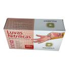 Luva Nitrílica s/Pó Rosa M 100un Descarpack