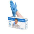 Luva Nitrílica Sem Pó Caixa c/100 Unidades Azul Tamanhos P M G - Inoven
