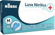 Luva Nitrílica sem pó, Tam. M, Azul, com 100 Unidades - Nobre Luva Nitrílica sem pó, Tam. M, Azul, com 100 Unidades - Nobre