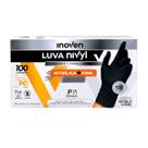 Luva Nivyl Nítrilica+Vinil Sem Pó Preta 100 Uni Inoven Tam P