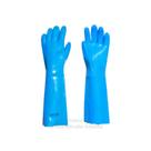 Luva palma lisa 45 cm azul pvc flexivel ca 34592 plastcor Luva palma lisa 45 cm azul pvc flexivel ca 34592 plastcor