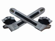 Luva para Academia Luva com Munhequeira de Neoprene Cinza
