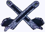 Luva para Academia Luva com Munhequeira de Neoprene Zebra