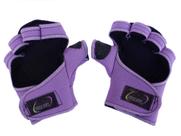 Luva para Academia Luva com Polegar de Neoprene Lilás
