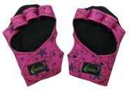 Luva para Academia Luva sem Polegar de Neoprene Caveira Rosa