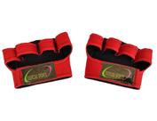 Luva para Academia Meia Luva de Neoprene Vermelho