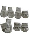 Luva para bebê kit com 4 pares