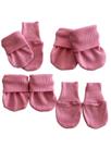 Luva para bebê kit com 4 pares