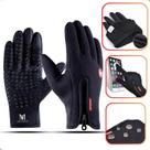 Luva para Ciclismo e Motociclismo Modelo 1 Gg Impermeavel com Ziper e Palma Antiderrapante Preto Oem