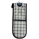 Luva para Cozinha TEC Xadrex Preto e Branco 18X90CM