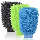 Luva para Lavagem de Carro Mkobon, 3 Unidades, Chenille de Microfibra, 18 x 24 cm Luva para Lavagem de Carro Mkobon, 3 Unidades, Chenille de Microfibra, 18 x 24 cm