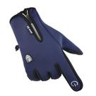 Luva para Motociclista de Inverno Cano Longo Azul com Touch Screen Antiderrapante OEM Luva para Motociclista de Inverno Cano Longo Azul com Touch Screen Antiderrapante OEM