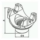 LUVA PINHAO para MBB 1620 1718 1721K FORD 1717E 1721E 1723E LUVA PINHAO para MBB 1620 1718 1721K FORD 1717E 1721E 1723E