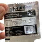Luva Plástica estéril descartável medix