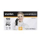 Luva Preta Nitrílica Sem Pó 100 Unidades Inoven P