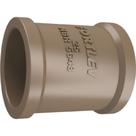 Luva PVC Liso Liso Marrom E 1.1/2 Fortlev - Kit C/10 Unidades Luva PVC Liso Liso Marrom E 1.1/2 Fortlev - Kit C/10 Unidades