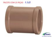 Luva Pvc Marrom Amanco 50mm 1.1/2 Soldável 25 Peças * Luva Pvc Marrom Amanco 50mm 1.1/2 Soldável 25 Peças *
