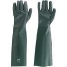 Luva Pvc Palma Áspera Com Forro 65cm Pav0065 Com 05 Pares -