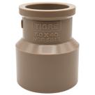 Luva Redução Soldável Amanco PVC Marrom 60x40mm - 22186040