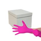 Luva Rosa P De Procedimento Nitrílica Cx 100 Un Kit 10