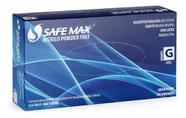 Luva Safe Max Nitrilo Azul Celeste Sem Pó Tam G 100 Unidades Azul-celeste Grande