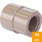 Luva Soldável Plastilit com Rosca 25mm x 1/2 Embalagem com 50 Unidades Luva Soldável Plastilit com Rosca 25mm x 1/2 Embalagem com 50 Unidades