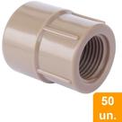 Luva Soldável Plastilit com Rosca 25mmx3/4 - Embalagem com 50 Unidades Luva Soldável Plastilit com Rosca 25mmx3/4 - Embalagem com 50 Unidades