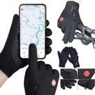 Luva Térmica Bike e Motoqueiro Touchscreen Impermeável para Frio Intenso Antiderrapante, Corta Vento, Unissex para Inv