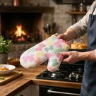 Luva Térmica Extra Longa 60cm para Cozinha e Forno - Alta Proteção