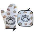 Luva Térmica Para Forno Gamer Press Start Presente Criativo Luva Térmica Para Forno Gamer Press Start Presente Criativo