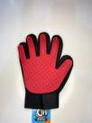 Luva Tira Pelos Pet Escova Silicone Massageadora Cães Gatos Cor:Vermelho