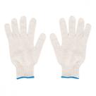 Luva Tricotada Pigmentada Branco Delta - Kit C/12 Unidades