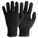 Luva Tricotada Pigmentada Kit 12 Pares EPI Preto Tamanho 9