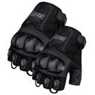 Luva x11 blackout 2 meio dedo feminina preto gg/xl