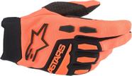 Luvas Alpinestars Full Bore - Camurça Sintética Laranja/Preta