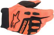 Luvas Alpinestars Full Bore Infantil - Laranja/Preta Luvas Alpinestars Full Bore Infantil - Laranja/Preta