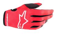 Luvas Alpinestars Radar Mars Vermelho/Branco - Tamanho 2X - Adulto