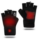 Luvas aquecidas Uncn Fingerless para mulheres e homens, inverno (L)