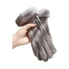 Luvas Bege Com Tela Sensível Ao Toque, Forro De Pelúcia, Grossas E Quentes Para Proteção Em Lazer Ao Luvas Bege Com Tela Sensível Ao Toque, Forro De Pelúcia, Grossas E Quentes Para Proteção Em Lazer Ao