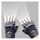 Luvas Cyuanxgr com lanterna LED, meio dedo, 8 LEDs