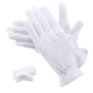 Luvas de algodão Selizo, 10 pares para mãos secas, eczema, brancas Luvas de algodão Selizo, 10 pares para mãos secas, eczema, brancas