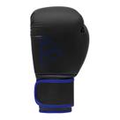 Luvas de boxe adidas Hybrid 80 para boxe, kickboxing, MMA, bolsa, treinamento e fitness Luvas de boxe para homens e mulheres Peso (12 onças, preta/azul)