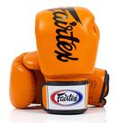 Luvas de Boxe Fairtex BGV19 Deluxe - Ajustamento Perfeito (360g) - Laranja
