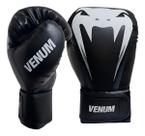 Luvas de Boxe Muay Thai Giant Full Logo Pro Black Venum