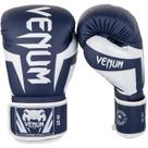 Luvas de boxe Venum Elite branca/azul marinho 12 oz