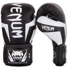 Luvas de boxe Venum Elite pretas/brancas para trabalhar com malas e lutar Luvas de boxe Venum Elite pretas/brancas para trabalhar com malas e lutar
